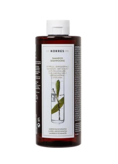 Korres Σαμπουάν Δάφνη και Echinacea για Πιτυρίδα & Ξηροδερμία 400ml