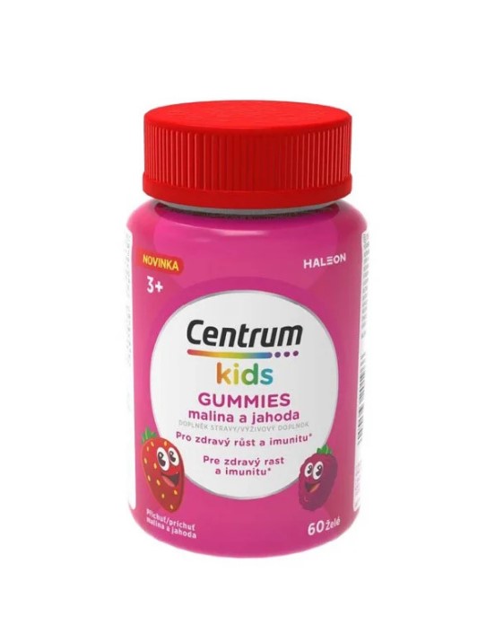 Centrum Kids Gummies Παιδική Πολυβιταμίνη με Φράουλα & Βατόμουρο 60 Μασώμενα Ζελεδάκια