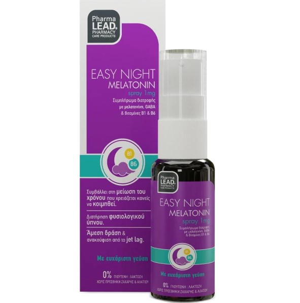 Pharmalead Easy Night Melatonin Spray 1mg Συμπλήρωμα για τον Ύπνο 20ml