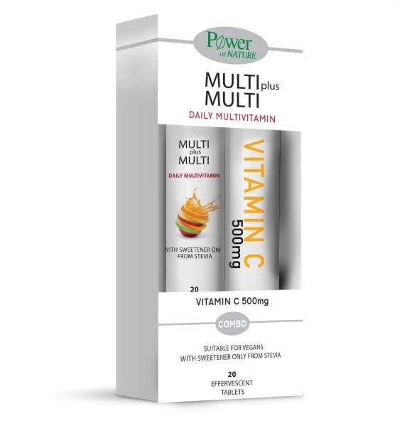 Power Health Promo Multi Plus Multi Vitamin C 500mg 20 Αναβράζοντα Δισκία