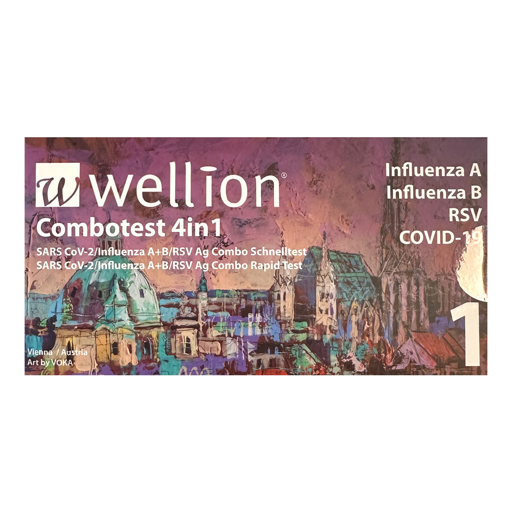 Wellion Combotest 4in1 Rapid Test Διαγνωστικό Τεστ Ταχείας Ανίχνευσης 1τμχ