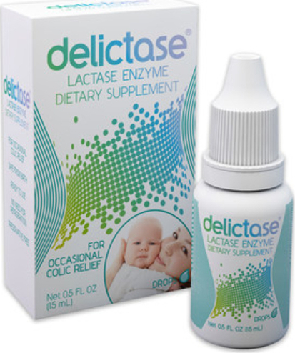 Delictase Oral Drops for Βaby Colic, Gastroenteritis & Diarrhea Πόσιμες Σταγόνες για Βρεφικούς Κολικούς, Γαστρεντερίτιδες & Διάρροιες, 15ml