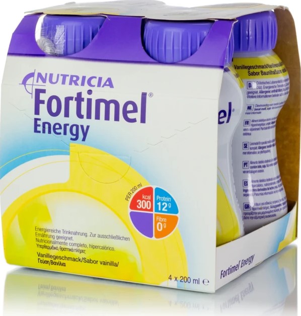 Nutricia Fortimel ENERGY με Γεύση Βανίλια, 4x200ml