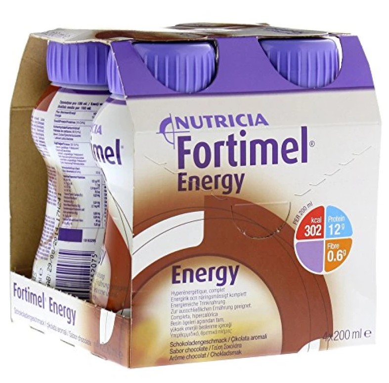 Nutricia Fortimel ENERGY με Γεύση Σοκολάτα, 4x200ml