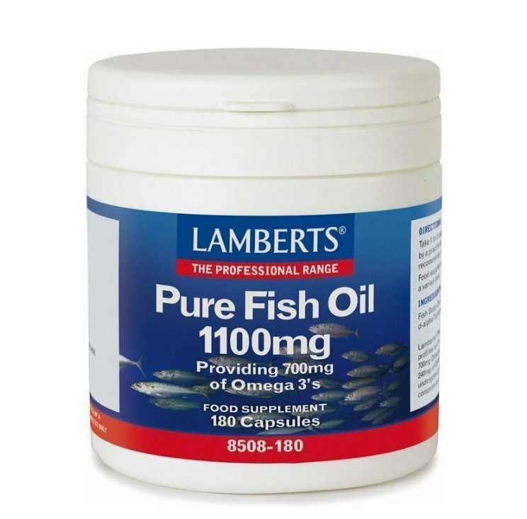 Lamberts Pure Fish Oil Ιχθυέλαιο 1100mg 180 κάψουλες